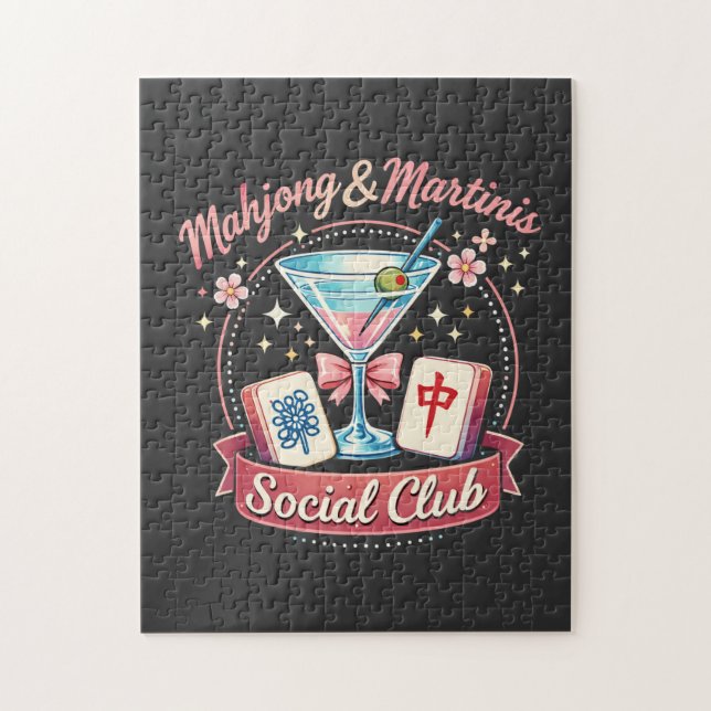 Mahjong och Martinis Socialklubb Pussel (Vertikal)