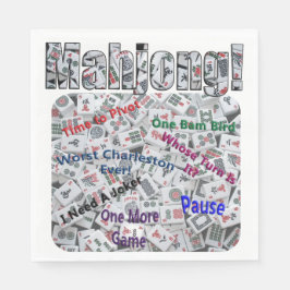 Mahjong-ord Lunchnapkin Pappersservett