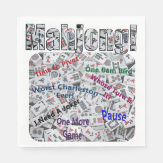 Mahjong-ord Lunchnapkin Pappersservett