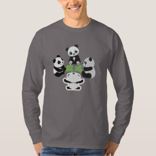 Mahjong Panda Cute Funny T Shirt