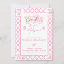Mahjong Party-inbjudan, Girls Nattcoquette