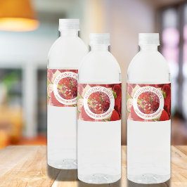 Mahjong Party Rik Bold Blommigt Anpassningsbar Vattenflaskor Etikett