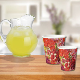 Mahjong Party Theme Cups, mahjong florals
