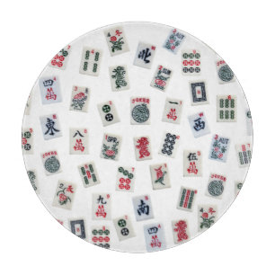 MahJong-plattor och symboler mönster