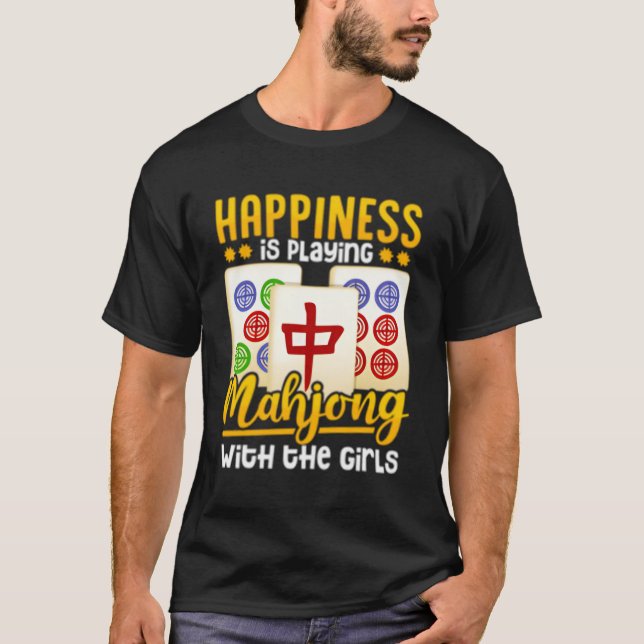 Mahjong Player T Shirt (Framsida)