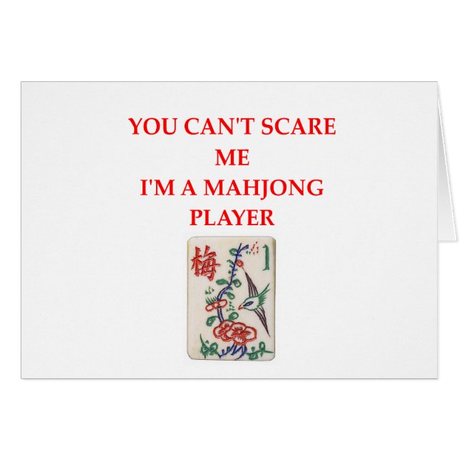 MAHJONG.png Hälsningskort (Framsidan Horizontal)