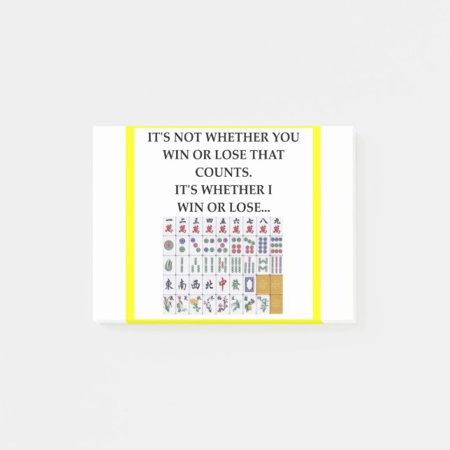 mahjong post-it block (Framsida)