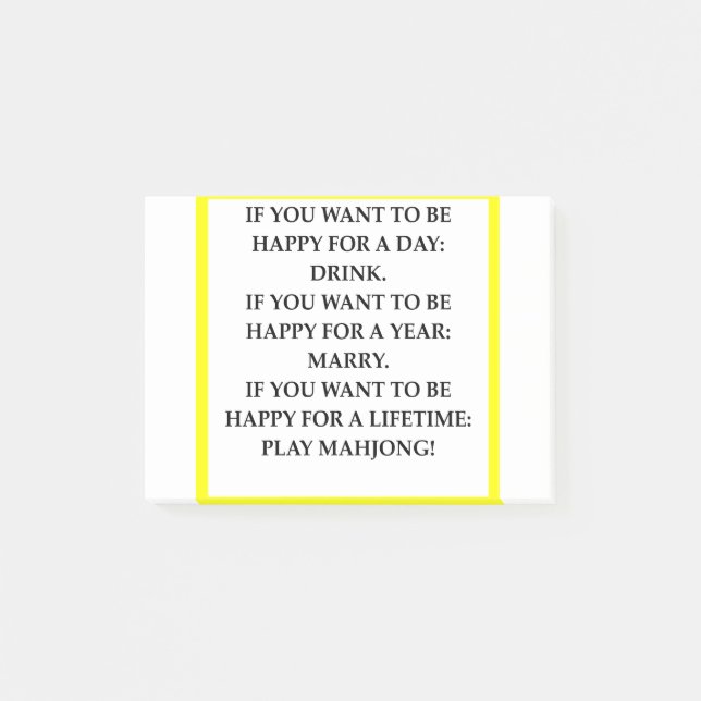 MAHJONG POST-IT BLOCK (Framsida)