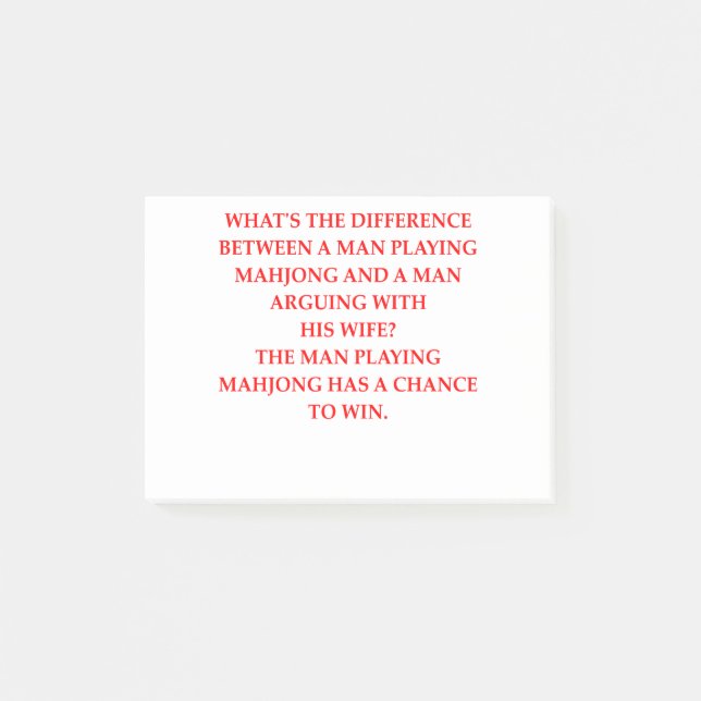 MAHJONG POST-IT BLOCK (Framsida)