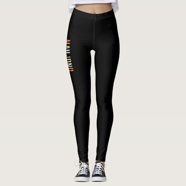 Mahjong Queen Brev Leggings (Framsida)
