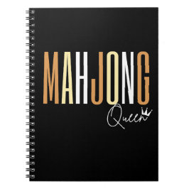 Mahjong Queen - Brown brev Anteckningsbok