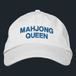 Mahjong Queen Funny Quote Anpassningsbar<br><div class="desc">Visa upp ditt Mahjong-pride i stil med det här "Mahjong Queen"-broderade locket! Perfekt för Mahjong älskare och spelentusiaster, den här justerbara hatten ger en lekfull beröring till din gardin samtidigt som du får coola och bekvämlighet. Vare sig du spelar på din lokala Mahjong-klubb eller bara kärlek, är den här hatten...</div>
