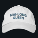 Mahjong Queen Funny Quote Anpassningsbar Broderad Keps<br><div class="desc">Visa upp ditt Mahjong-pride i stil med det här "Mahjong Queen"-broderade locket! Perfekt för Mahjong älskare och spelentusiaster, den här justerbara hatten ger en lekfull beröring till din gardin samtidigt som du får coola och bekvämlighet. Vare sig du spelar på din lokala Mahjong-klubb eller bara kärlek, är den här hatten...</div>