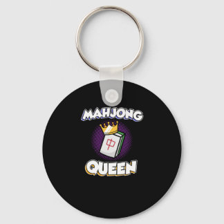 Mahjong Queen Game Mahjong Player Games Graphic Nyckelring