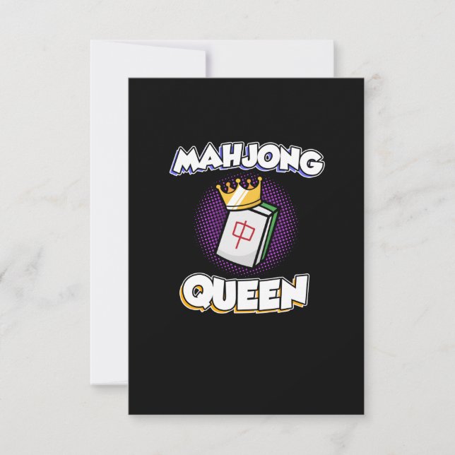 Mahjong Queen Game Mahjong Player Games Graphic OSA Kort (Framsida)
