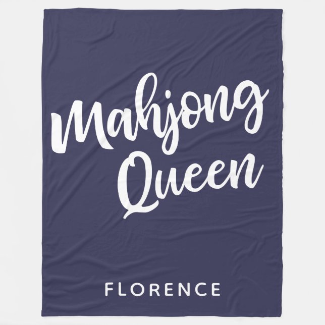 Mahjong Queen Personlig Fleecefilt (Framsidan)