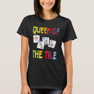 Mahjong Queen Roligt Chinese Jewish Game Dot Ban C T Shirt