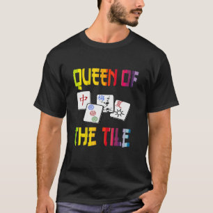 Mahjong Queen Roligt Chinese Jewish Game Dot Ban C T Shirt