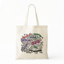 Mahjong Sayings Tote Bag