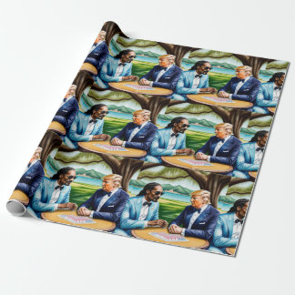 Mahjong Snoop Dogg and Trump Mahj wRAPPING Papper Presentpapper
