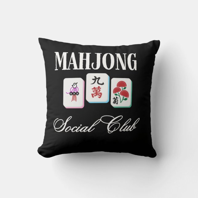 Mahjong Social Club  Kudde (Framsida)