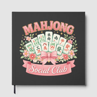 Mahjong Social Club Rosa Blommig Slöja Gästböcker