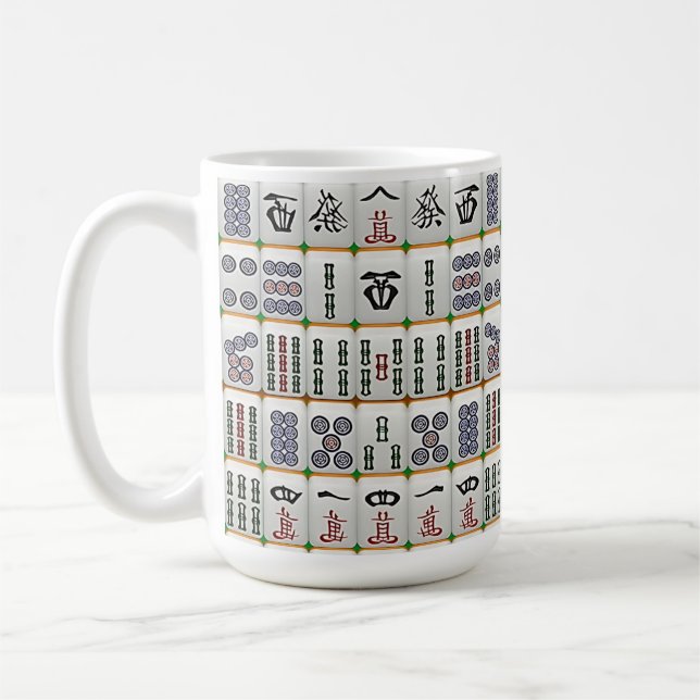 Mahjong-spelare Kaffemugg (Vänster)