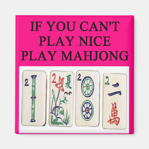 MAHJONG-spelare Magnet