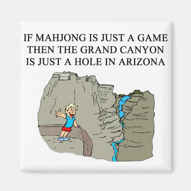 MAHJONG-spelare Magnet (Framsidan)