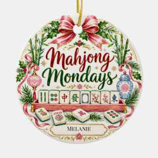 Mahjong-spelare Ornament Personlig Gåva