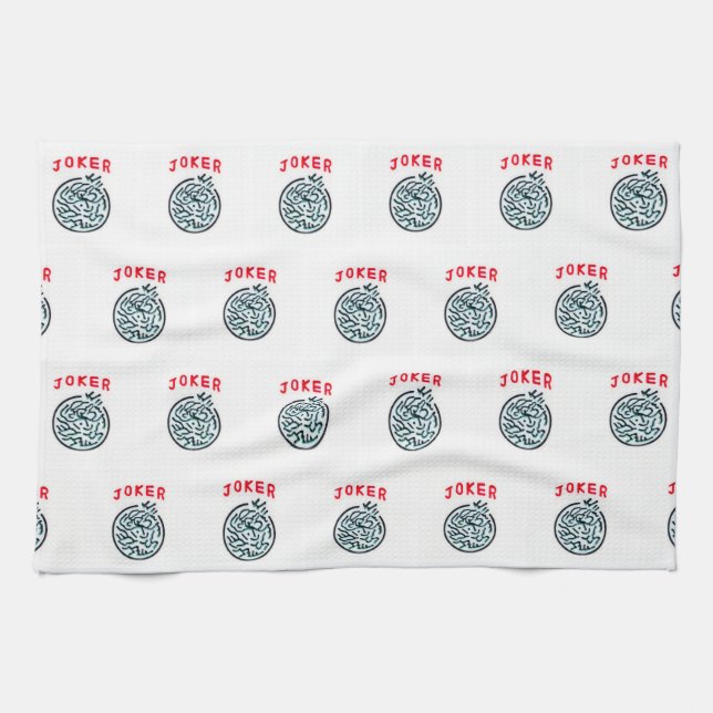 MahJong-spelsymbol Joker-panel Kökshandduk (Horisontell)