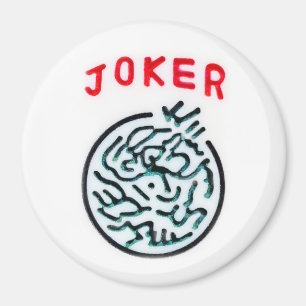 MahJong-spelsymbol Joker-panel Magnet