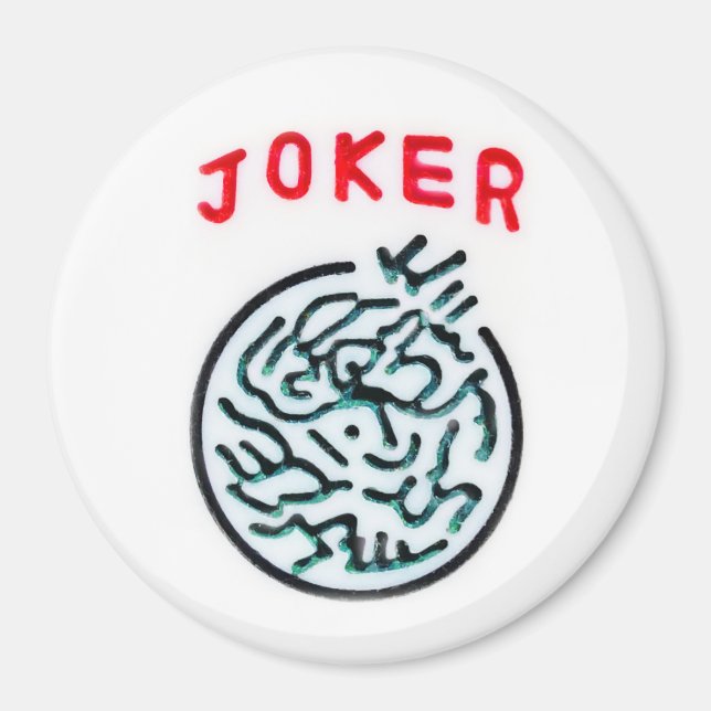 MahJong-spelsymbol Joker-panel Magnet (Framsidan)