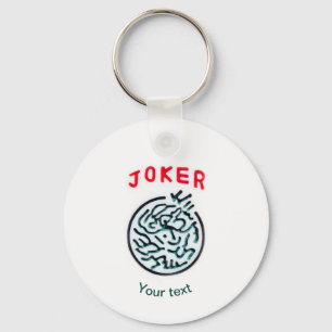 MahJong-spelsymbol Joker-panel Nyckelring