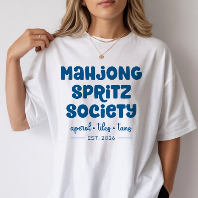 Mahjong Spritz Society Cocktail T-Shirt (Skapare uppladdad)