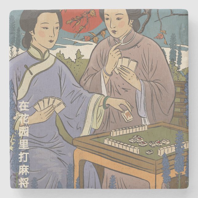 Mahjong Stenunderlägg (Framsidan)