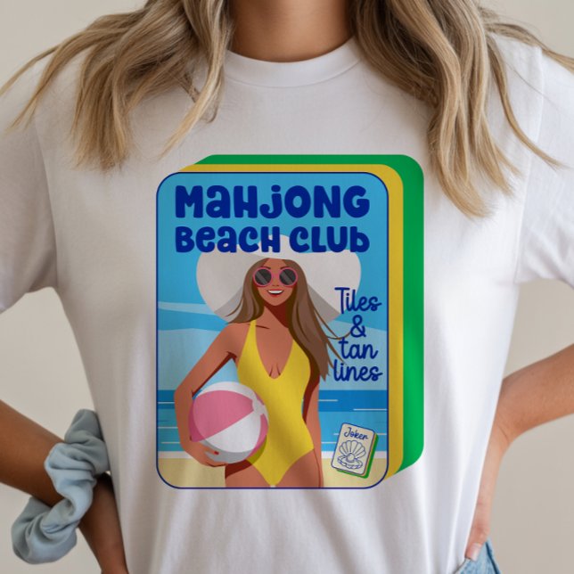 Mahjong Summer Beach Club T-Shirt (Skapare uppladdad)