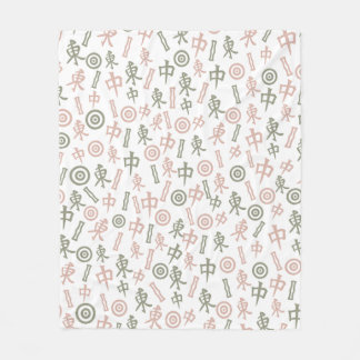 Mahjong Symbols Fleecefilt