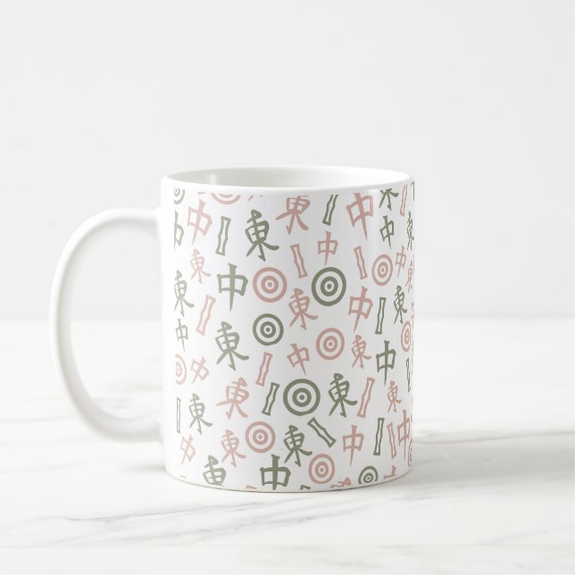 Mahjong Symbols Kaffemugg (Vänster)