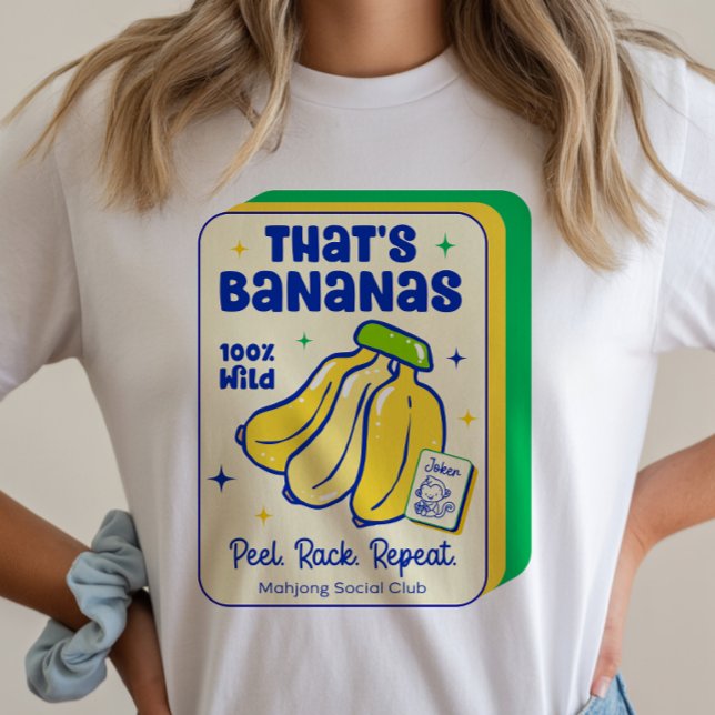 Mahjong That's Bananas Game Tile T-Shirt (Skapare uppladdad)