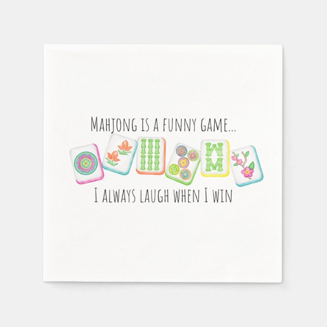 Mahjong-Thned Pappersservett (Framsidan)