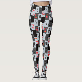 Mahjong Tiland Mönster Leggings