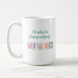 Mahjong Tile Mugg, Bright Färg Tiles Kaffemugg
