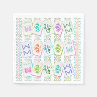 MAHJONG TILE NAPKIN PAPPERSSERVETT