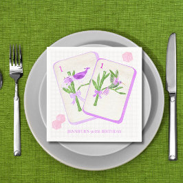 Mahjong Tile Napkins for Mahjong Party Decor Pappersservett