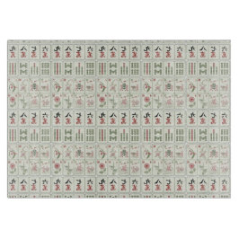 Mahjong Tiles Tempered Glass