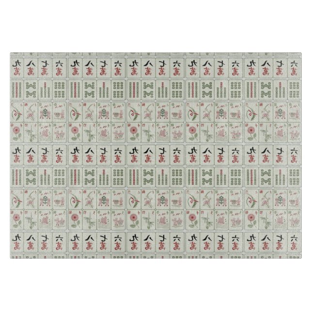 Mahjong Tiles Tempered Glass (Framsidan)