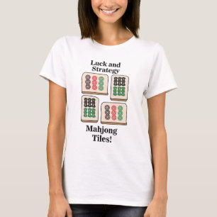 Mahjong Tiles Tur Strategy Player Fläkt T Shirt
