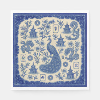 Mahjong Toile Napkins or Guest Towels Pappersservett