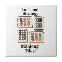 Mahjong Tur Strategy Player Fläkt Kakelplatta